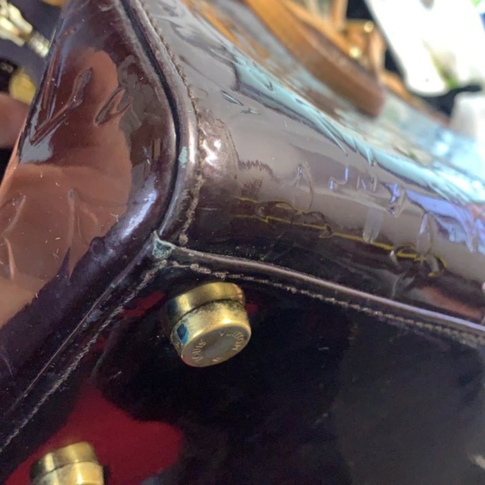 Louis Vuitton purple Brea MM Amarante Bordeaux Vernis - Picture 11 of 12